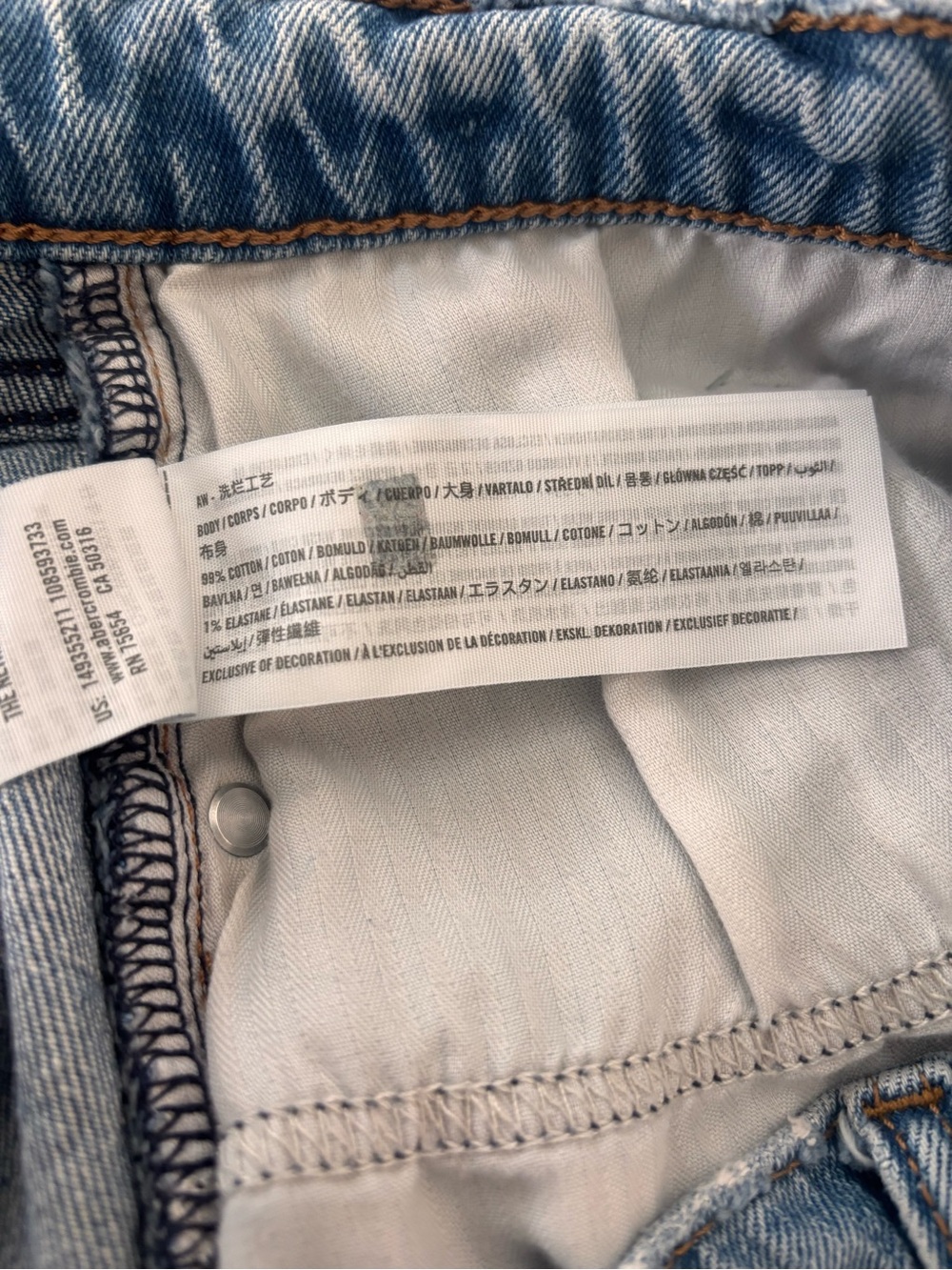 Abercrombie & Fitch The Mom Short High Rise Curve Love - Picture 8 of 8